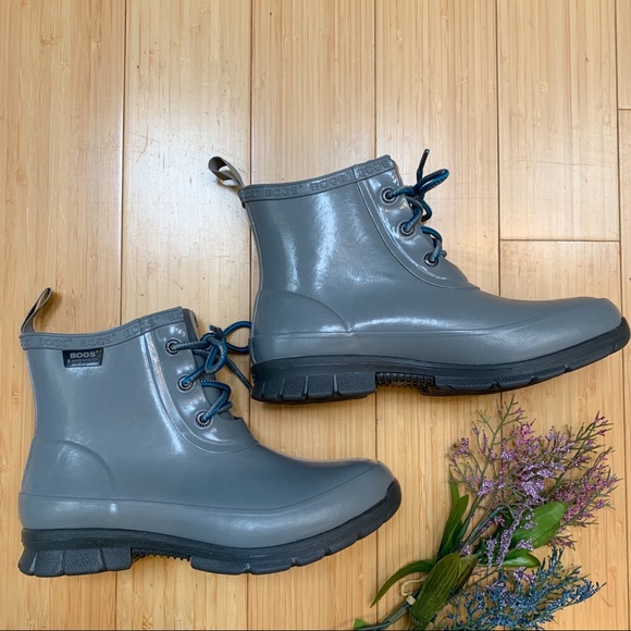 Bogs Shoes - BOGS Rebound gray rain snow boots, 7.